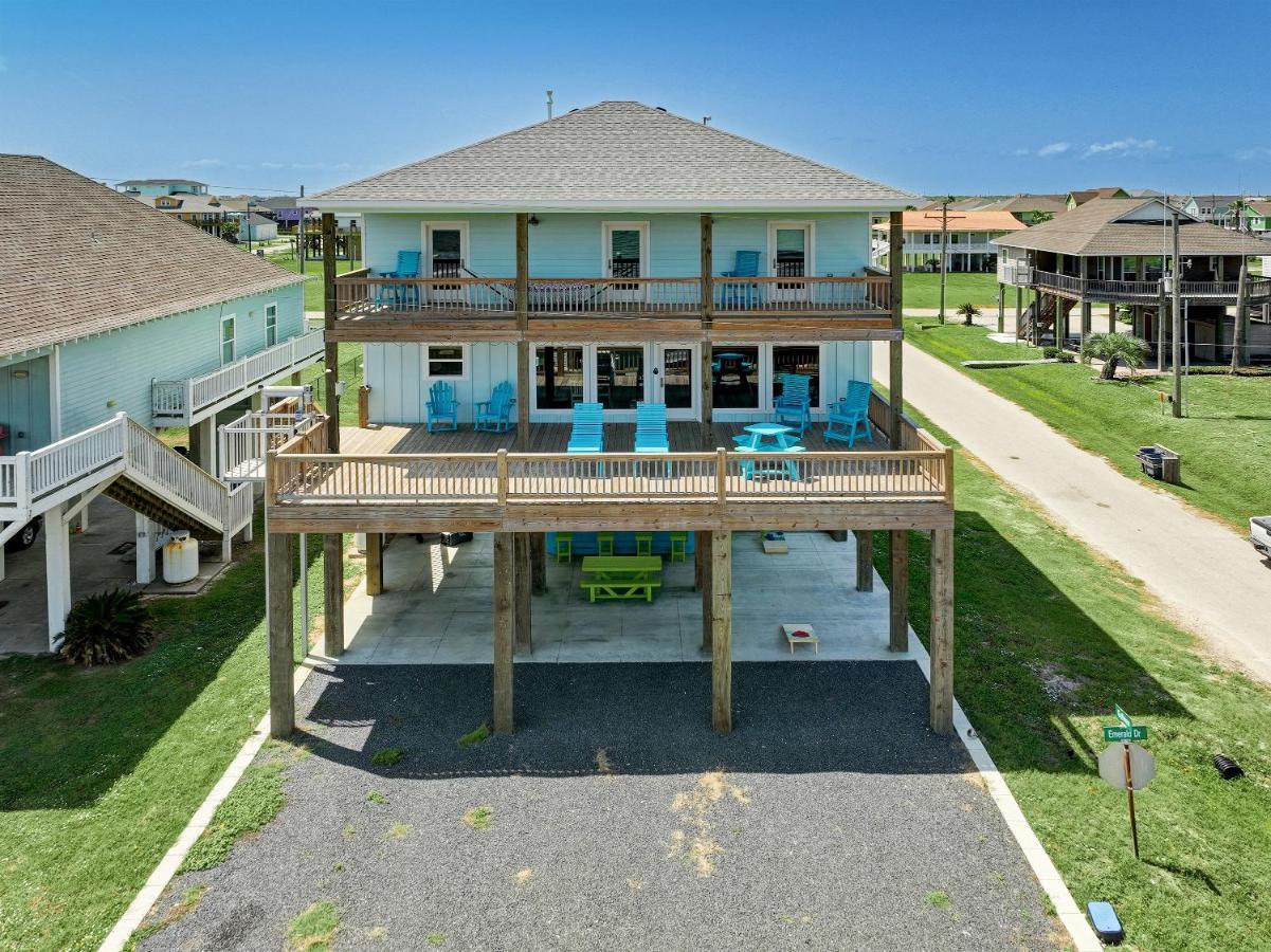 Beachfront - Hot Tub - Bbq - 14 Guests Bolivar Peninsula Εξωτερικό φωτογραφία